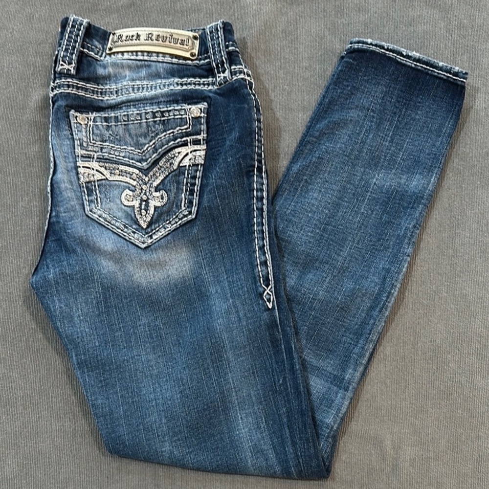 Rock Revival Liri Easy Ankle Skinny Jeans Size 27